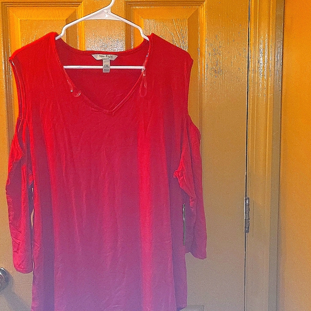 Nine Eight Blouse Bundle Red and Green Size XXL NWT